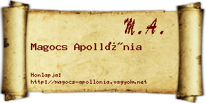 Magocs Apollónia névjegykártya